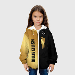 Куртка с капюшоном детская Billie Eilish Gold, цвет: 3D-белый — фото 2