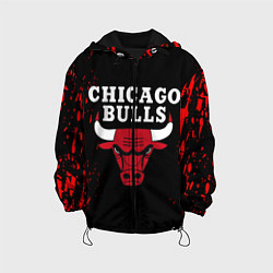 Куртка с капюшоном детская CHICAGO BULLS, цвет: 3D-черный