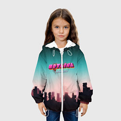 Куртка с капюшоном детская HOTLINE MIAMI, цвет: 3D-белый — фото 2