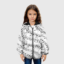 Куртка с капюшоном детская Melody Текстура, цвет: 3D-черный — фото 2