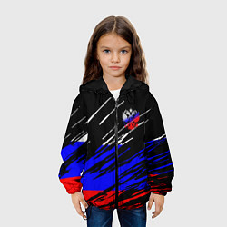 Куртка с капюшоном детская Русский Стиль, цвет: 3D-черный — фото 2