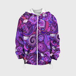 Детская куртка Фиолетовый этнический дудлинг