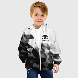 Куртка с капюшоном детская TOYOTA, цвет: 3D-белый — фото 2