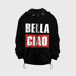 Куртка с капюшоном детская Bella Ciao, цвет: 3D-черный