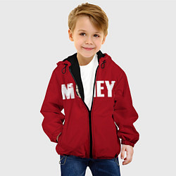 Куртка с капюшоном детская Money, цвет: 3D-черный — фото 2