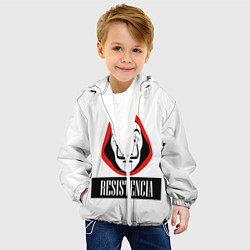 Куртка с капюшоном детская Resistenicia, цвет: 3D-белый — фото 2