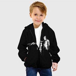 Куртка с капюшоном детская Бумажный Дом, цвет: 3D-черный — фото 2