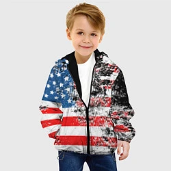 Куртка с капюшоном детская США, цвет: 3D-черный — фото 2