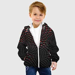 Куртка с капюшоном детская 3D ABSTRACT, цвет: 3D-белый — фото 2