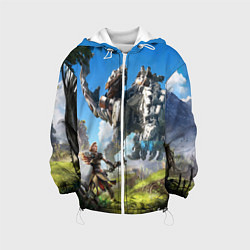 Куртка с капюшоном детская HORIZON ZERO DAWN, цвет: 3D-белый