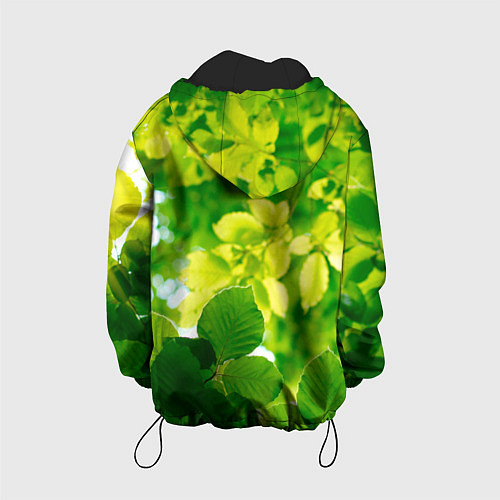 Детская куртка Листья / 3D-Черный – фото 2