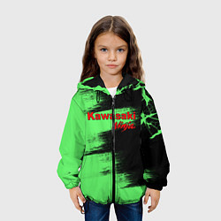 Куртка с капюшоном детская Kawasaki, цвет: 3D-черный — фото 2