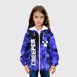 Куртка с капюшоном детская MINECRAFT CREEPER, цвет: 3D-белый — фото 2