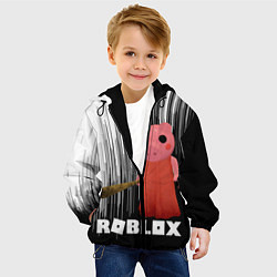 Куртка с капюшоном детская Roblox Piggy, цвет: 3D-черный — фото 2