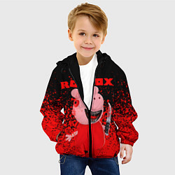 Куртка с капюшоном детская Roblox Piggy, цвет: 3D-черный — фото 2