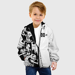 Куртка с капюшоном детская Павел, цвет: 3D-черный — фото 2