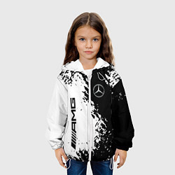 Куртка с капюшоном детская MERCEDES, цвет: 3D-белый — фото 2
