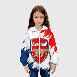 Куртка с капюшоном детская ARSENAL, цвет: 3D-белый — фото 2