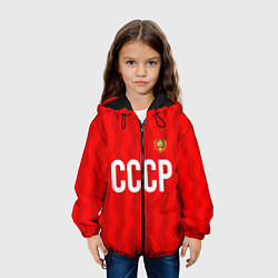 Куртка с капюшоном детская Форма сборной СССР, цвет: 3D-черный — фото 2