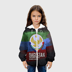 Куртка с капюшоном детская Дагестан - Кавказ Сила, цвет: 3D-белый — фото 2