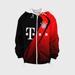 Куртка с капюшоном детская FC Bayern Munchen Форма, цвет: 3D-белый