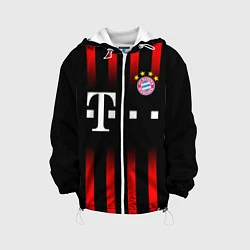 Куртка с капюшоном детская FC Bayern Munchen, цвет: 3D-белый