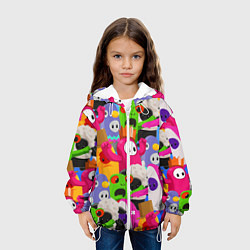 Куртка с капюшоном детская Fall Guys, цвет: 3D-белый — фото 2