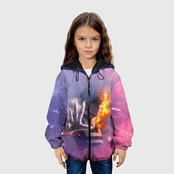 Куртка с капюшоном детская Шото Тодороки, цвет: 3D-черный — фото 2