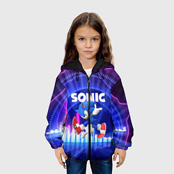Куртка с капюшоном детская SONIC СОНИК, цвет: 3D-черный — фото 2