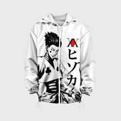 Куртка с капюшоном детская Hunter x Hunter, Hisoka, цвет: 3D-белый