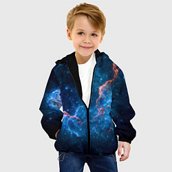 Куртка с капюшоном детская Туманность, цвет: 3D-черный — фото 2