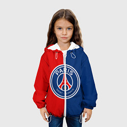 Куртка с капюшоном детская ФК ПСЖ, цвет: 3D-белый — фото 2