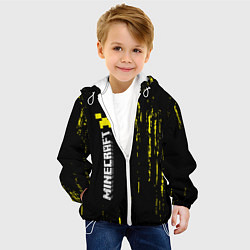 Куртка с капюшоном детская MINECRAFT МАЙНКРАФТ, цвет: 3D-белый — фото 2