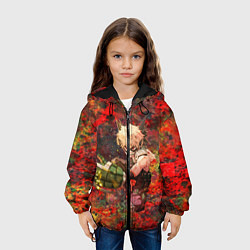 Куртка с капюшоном детская Бакуго Кацуки, цвет: 3D-черный — фото 2