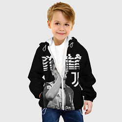 Куртка с капюшоном детская Paulo Dybala, цвет: 3D-белый — фото 2