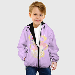 Куртка с капюшоном детская Сейлор Мун и Чиби Мун, цвет: 3D-черный — фото 2