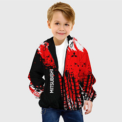 Куртка с капюшоном детская Mitsubishi, цвет: 3D-черный — фото 2