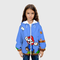 Куртка с капюшоном детская Mario, цвет: 3D-белый — фото 2