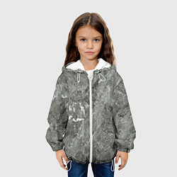 Куртка с капюшоном детская Grey, цвет: 3D-белый — фото 2