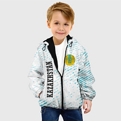 Куртка с капюшоном детская KAZAKHSTAN КАЗАХСТАН, цвет: 3D-черный — фото 2