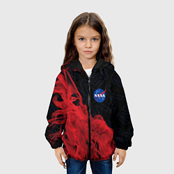 Куртка с капюшоном детская NASA НАСА, цвет: 3D-черный — фото 2