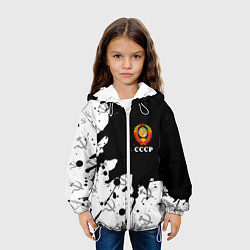 Куртка с капюшоном детская СССР USSR, цвет: 3D-белый — фото 2