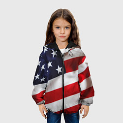 Куртка с капюшоном детская США USA, цвет: 3D-черный — фото 2