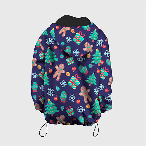 Детская куртка Новый год / 3D-Черный – фото 2