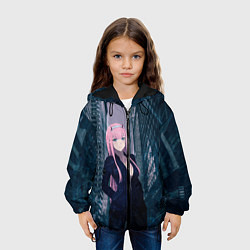 Куртка с капюшоном детская Zero Two, цвет: 3D-черный — фото 2
