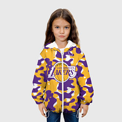Куртка с капюшоном детская LA LAKERS ЛЕЙКЕРС, цвет: 3D-белый — фото 2