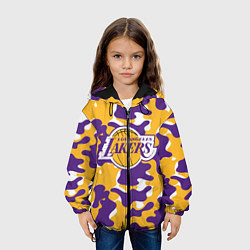 Куртка с капюшоном детская LA LAKERS ЛЕЙКЕРС, цвет: 3D-черный — фото 2