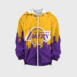 Куртка с капюшоном детская LOS ANGELES LAKERS, цвет: 3D-белый