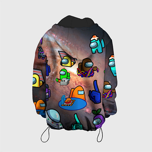 Детская куртка Among Us Чёрная дыра / 3D-Черный – фото 2