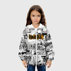 Куртка с капюшоном детская Haikyu, цвет: 3D-белый — фото 2